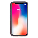 iPhone X / XS Snap - on Full Cover Leather Case by Hardiston - premium iPhone 10 (X) Cases