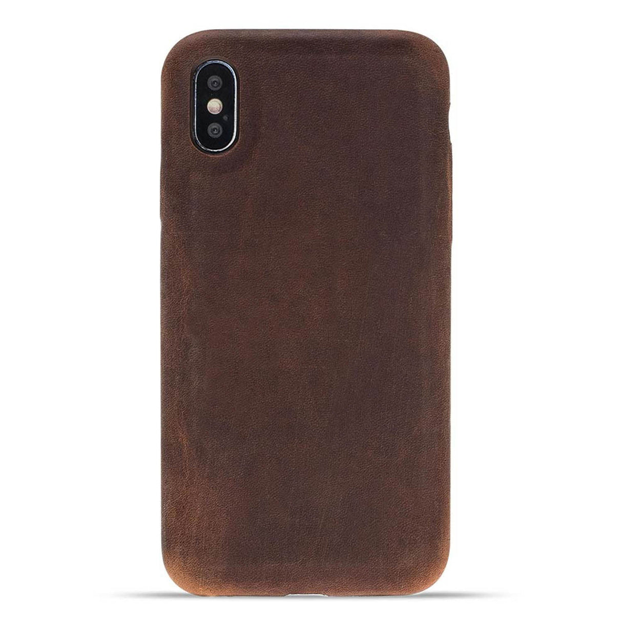 iPhone X / XS Snap - on Full Cover Leather Case by Hardiston - premium iPhone 10 (X) Cases