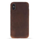 iPhone X / XS Snap - on Full Cover Leather Case by Hardiston - premium iPhone 10 (X) Cases
