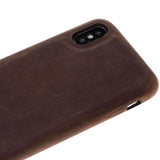 iPhone X / XS Snap - on Full Cover Leather Case by Hardiston - premium iPhone 10 (X) Cases