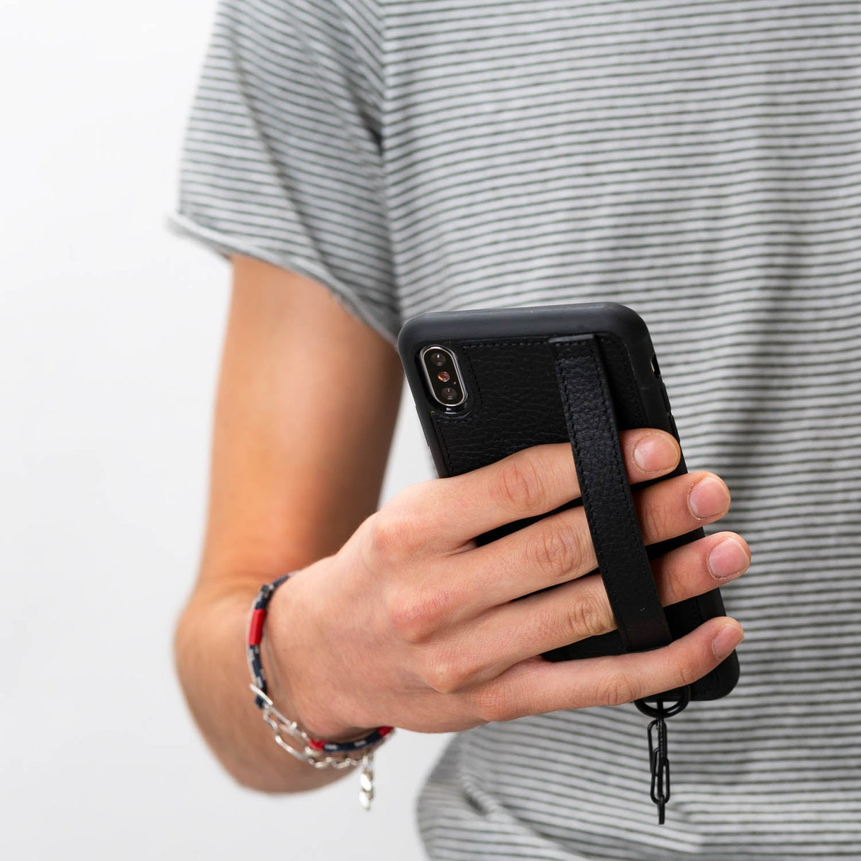 iPhone X / XS Snap - on Leather Grip Case by Hardiston - premium iPhone 10 (X) Cases