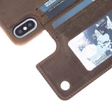 iPhone X / XS Snap On Leather Wallet Case by Hardiston - premium iPhone 10 (X) Cases