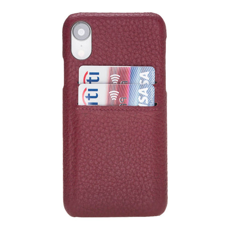 iPhone XR Snap - on Leather Case with Credit Card Slots by Hardiston - premium iPhone 10 (X) Cases