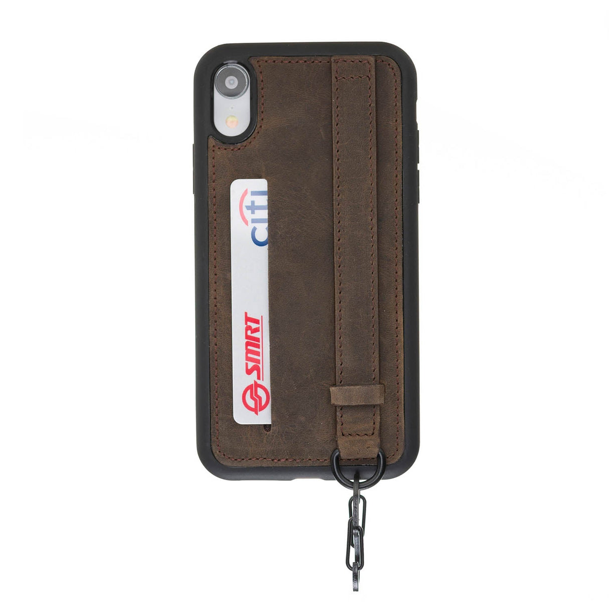 iPhone XR Snap - on Leather Grip Case by Hardiston - premium iPhone 10 (X) Cases