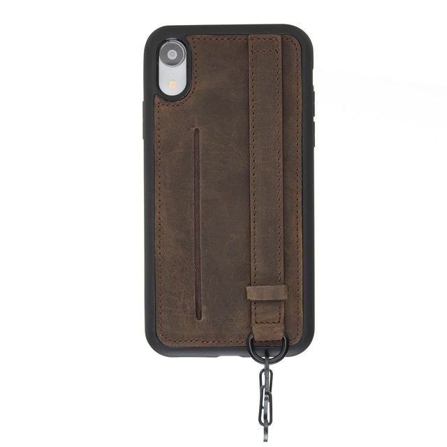 iPhone XR Snap - on Leather Grip Case by Hardiston - premium iPhone 10 (X) Cases