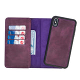 iPhone XS Max Dual Fold Magnetic Detachable Leather Wallet Case by Hardiston - premium iPhone 10 (X) Cases