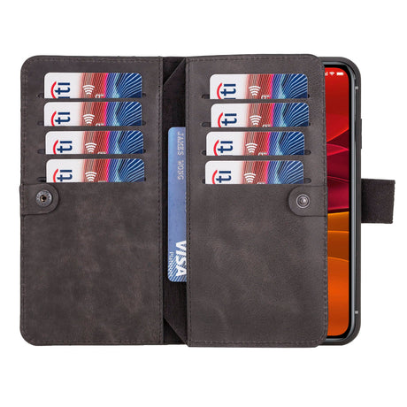 iPhone XS Max Dual Fold Magnetic Detachable Leather Wallet Case by Hardiston - premium iPhone 10 (X) Cases