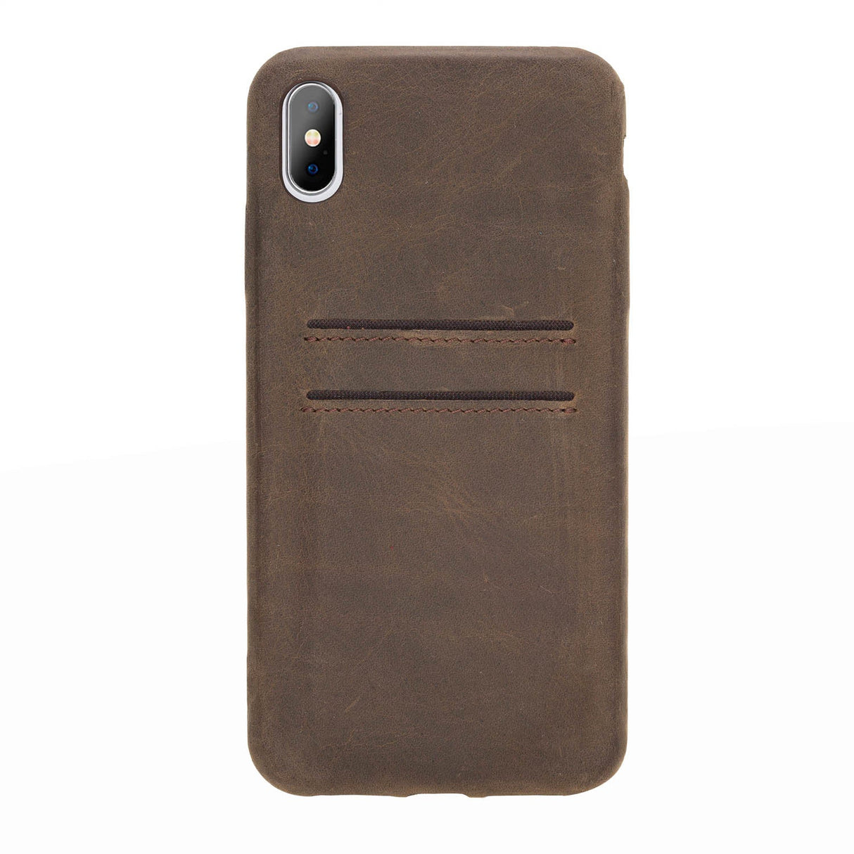 iPhone Xs Max Snap - on Full Cover Leather Case with Credit Card Slots by Hardiston - premium iPhone 10 (X) Cases