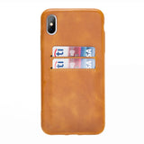 iPhone Xs Max Snap - on Full Cover Leather Case with Credit Card Slots by Hardiston - premium iPhone 10 (X) Cases