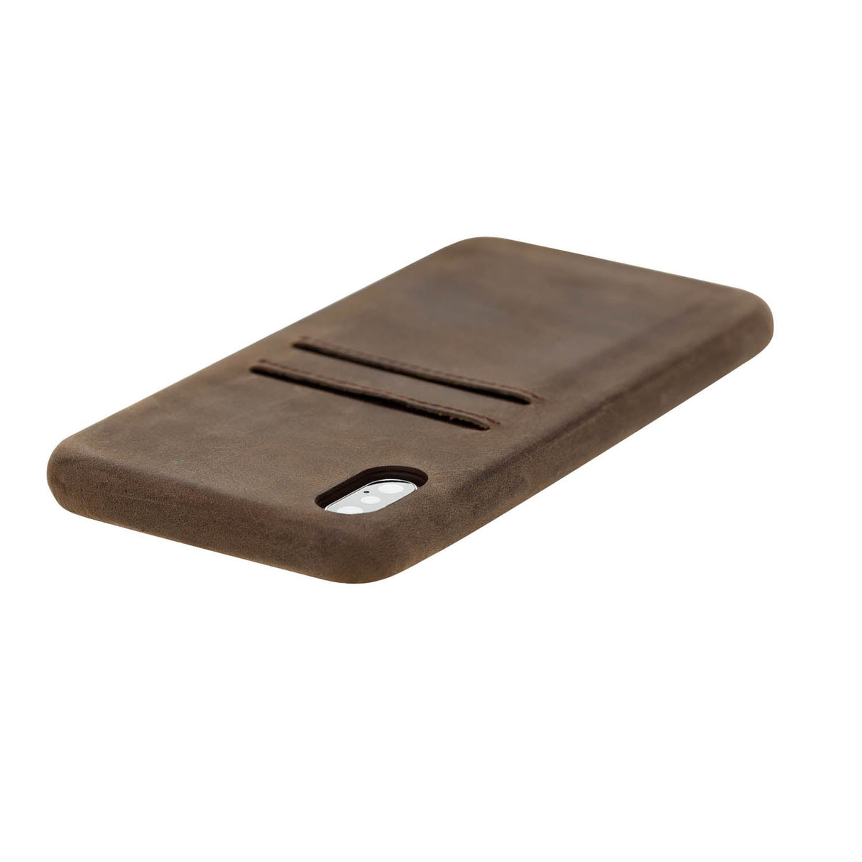 iPhone Xs Max Snap - on Full Cover Leather Case with Credit Card Slots by Hardiston - premium iPhone 10 (X) Cases