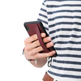 iPhone XS Max Snap - on Leather Grip Case by Hardiston - premium iPhone 10 (X) Cases