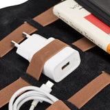 Leather Cable Organizer & Charger Pouch by Hardiston - premium Cable Organizers