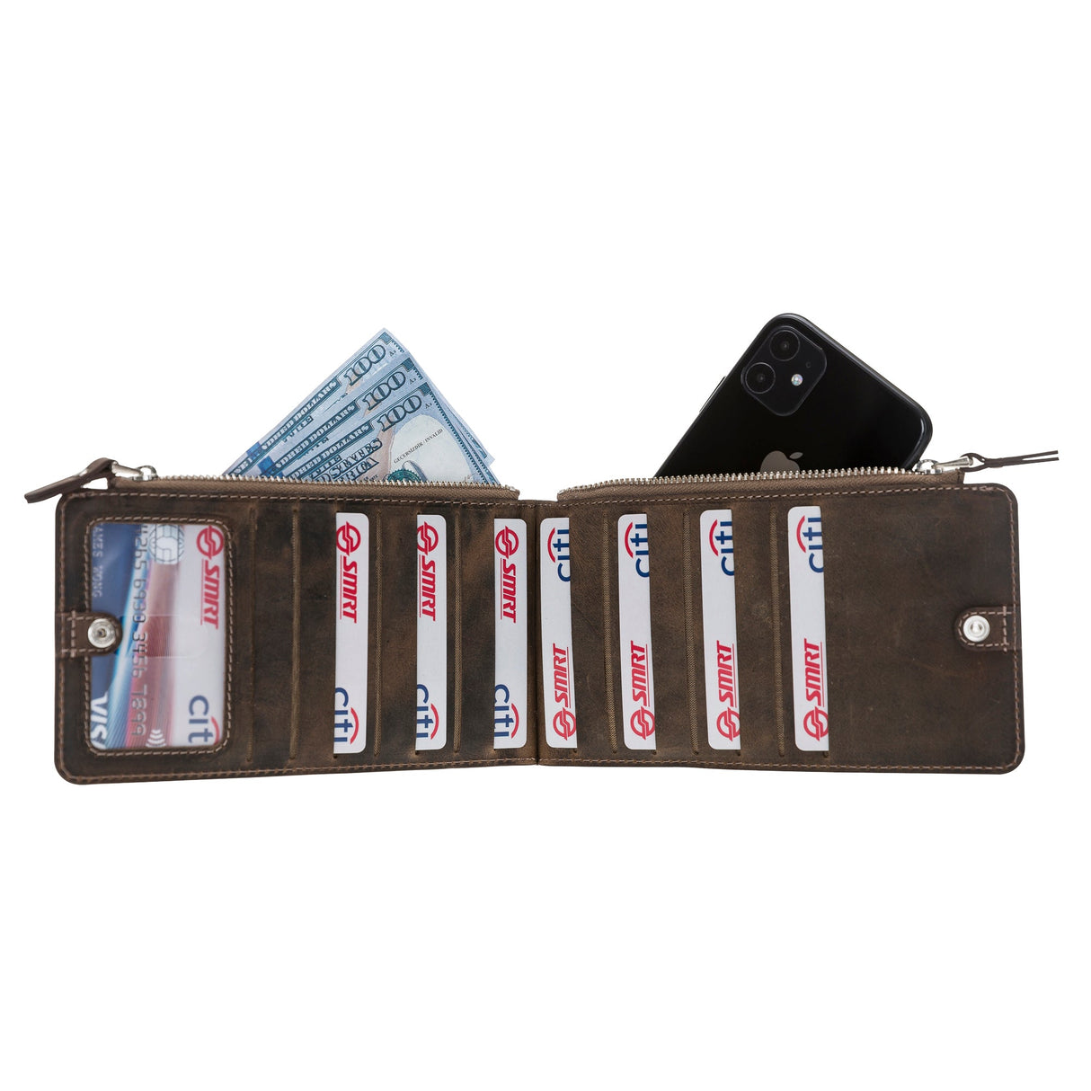 Leather V Style Wallet by Hardiston - premium Wallets