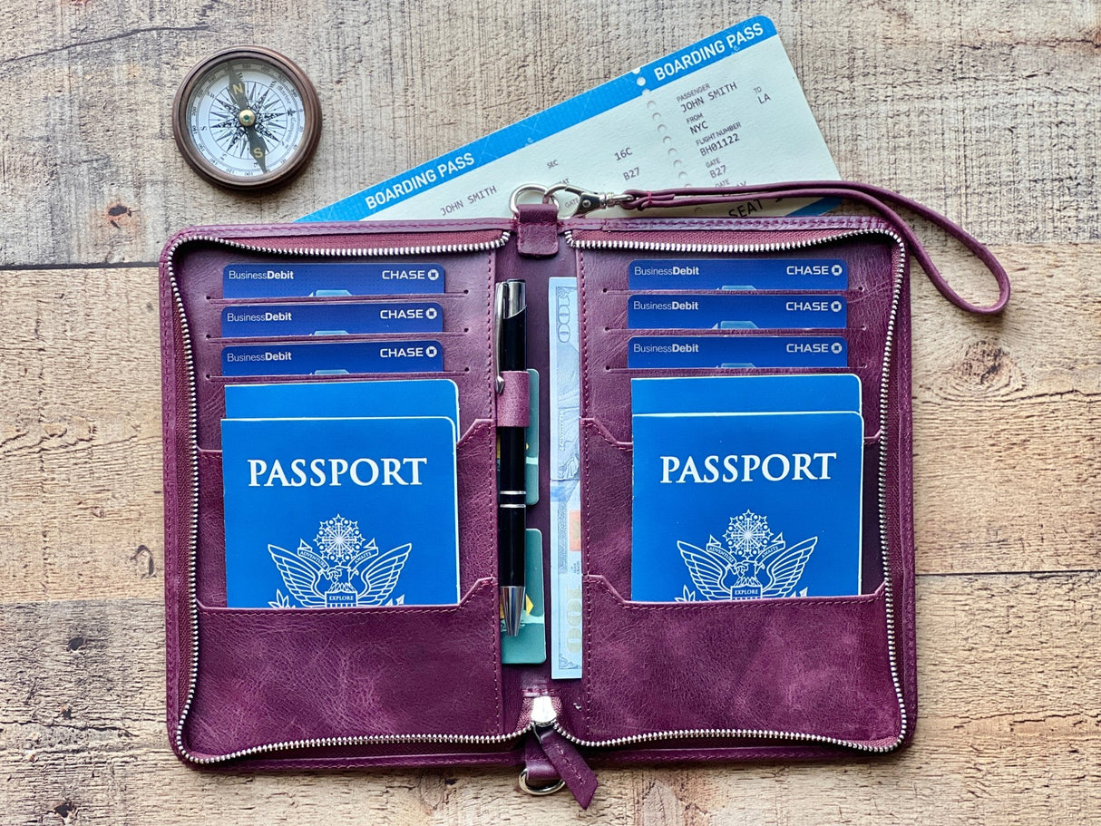 Luxury Leather Passport Case by Hardiston - premium Passport Cases