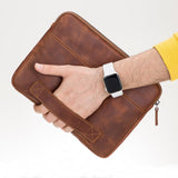 MacBook and iPad Leather Case | Laptop and iPad Leather Sleeve by Hardiston - premium iPad Cases