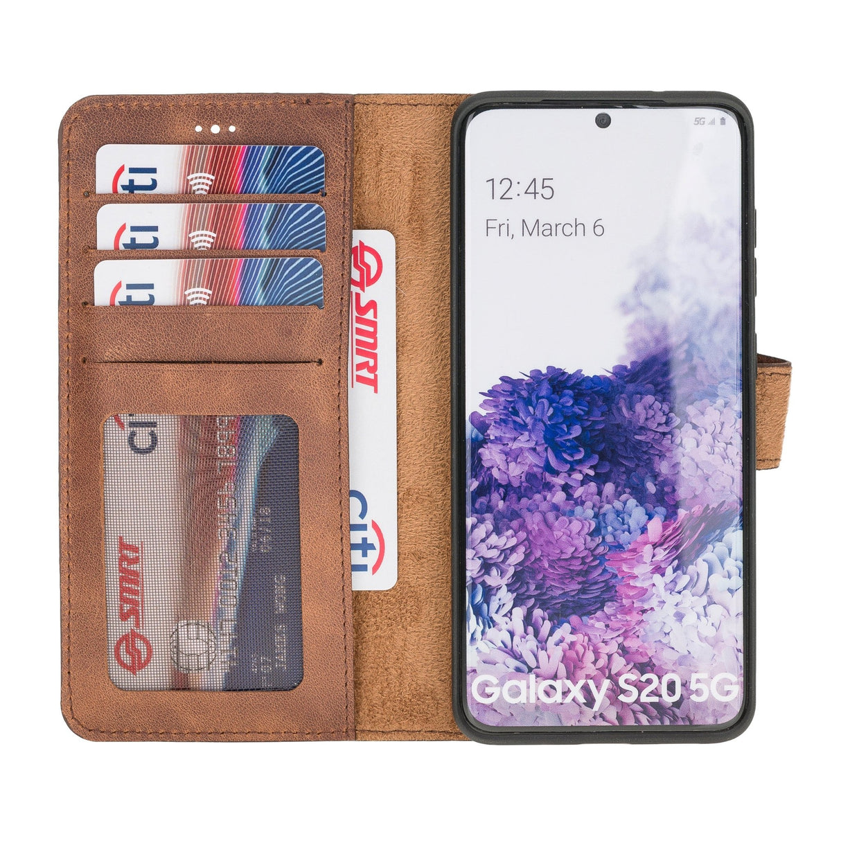 Samsung Galaxy S20 Magnetic Detachable Leather Wallet Case by Hardiston - premium Samsung S - 20 Cases