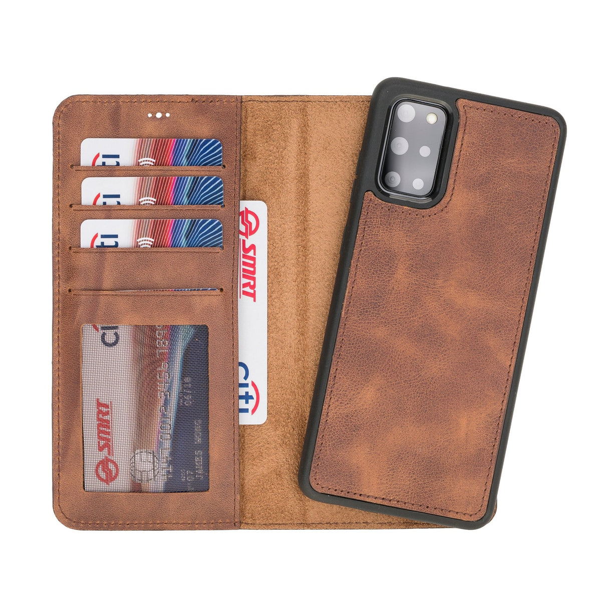 Samsung Galaxy S20 Plus Magnetic Detachable Leather Wallet Case by Hardiston - premium Samsung S - 20 Cases