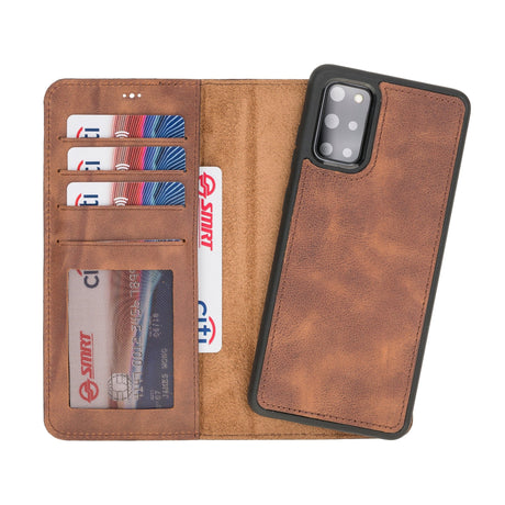Samsung Galaxy S20 Plus Magnetic Detachable Leather Wallet Case by Hardiston - premium Samsung S - 20 Cases