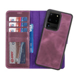 Samsung Galaxy S20 Ultra Magnetic Detachable Leather Wallet Case by Hardiston - premium Samsung S - 20 Cases