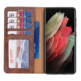 Samsung Galaxy S21 Magnetic Detachable Leather Wallet Case by Hardiston - premium Samsung S - 21 Cases