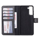 Samsung Galaxy S21FE Magnetic Detachable Leather Wallet Case by Hardiston - premium Samsung S - 21 Cases