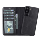 Samsung Galaxy S22 Magnetic Detachable Leather Wallet Case by Hardiston - premium Samsung S - 22 Cases