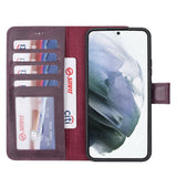 Samsung Galaxy S22 Plus Magnetic Detachable Leather Wallet Case by Hardiston - premium Samsung S - 22 Cases