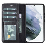 Samsung Galaxy S22 Plus Magnetic Detachable Leather Wallet Case by Hardiston - premium Samsung S - 22 Cases
