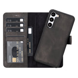 Samsung Galaxy S23 Plus Magnetic Detachable Leather Wallet Case by Hardiston - premium Samsung S - 23 Cases