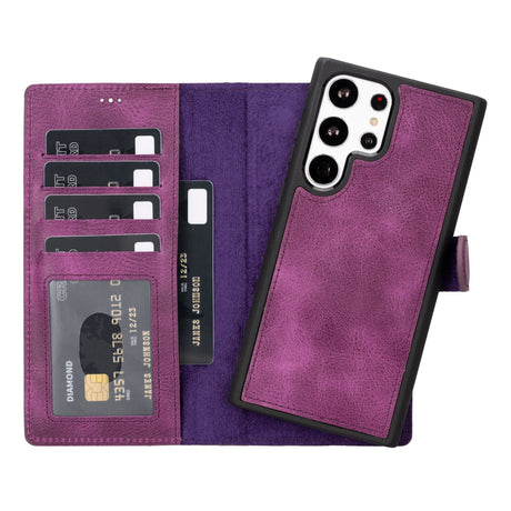 Samsung Galaxy S23 Ultra Magnetic Detachable Leather Wallet Case by Hardiston - premium mws_apo_generated