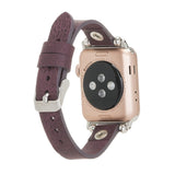 Slim Beady Leather Band for Apple Watch by Hardiston - premium Watch Bands - Apple