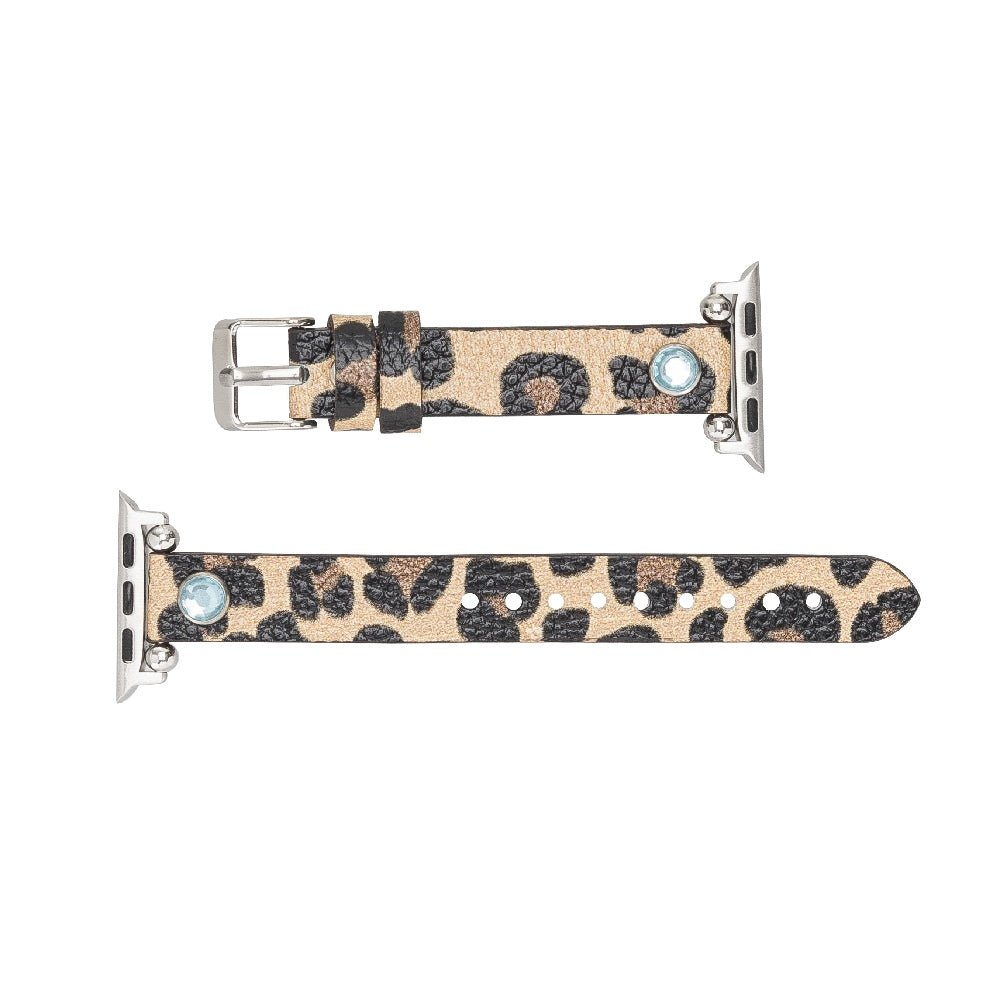 Slim Beady Leather Band for Apple Watch by Hardiston - premium Watch Bands - Apple