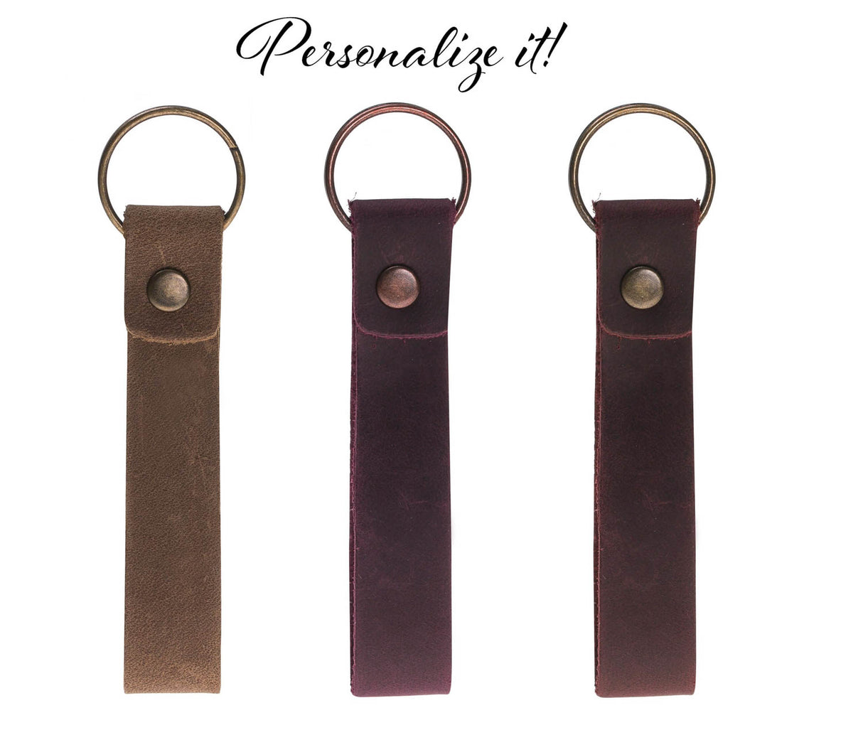 Slim Leather Keychain Holder