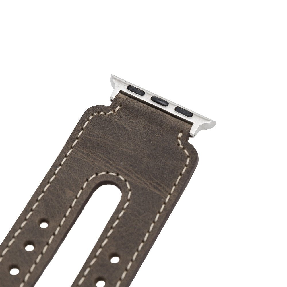 Twin Strap Leather Band for Apple Watch by Hardiston - premium Watch Bands - Apple