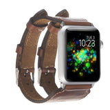Twin Strap Leather Band for Apple Watch by Hardiston - premium Watch Bands - Apple